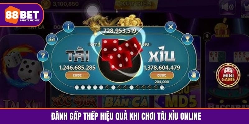 Đánh gấp thếp hiệu quả khi chơi tài xỉu online