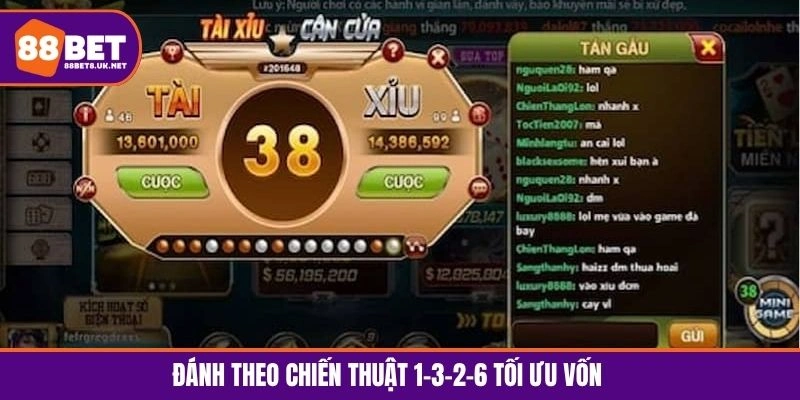 Chiến thuật 1-3-2-6 khi áp dụng 4+ cách chơi tài xỉu online