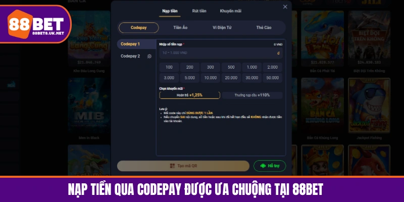 Gửi vốn qua codepay an toàn, nhanh chóng chỉ trong vài phút